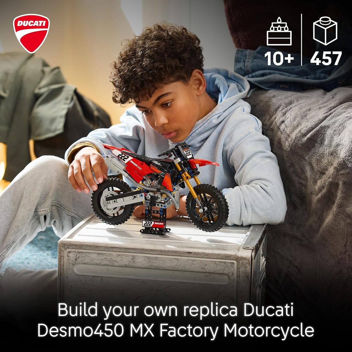 LEGO 42238 Technic Ducati Desmo450 MX Factory Motorcycle