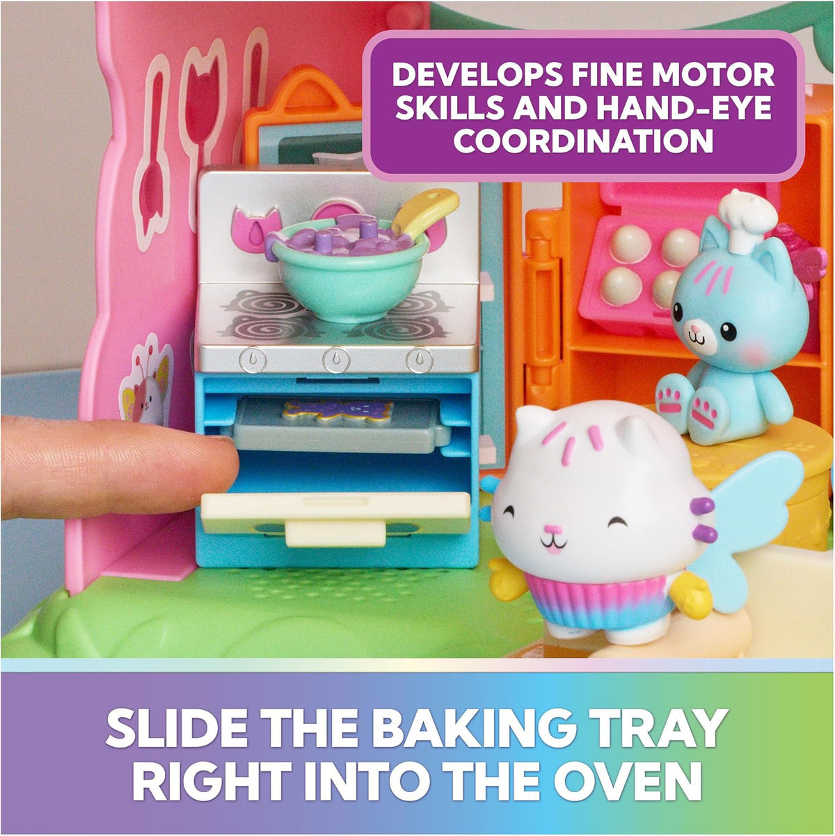 Gabby's Dollhouse: Fairylandia Cakey Cat's Fairy Kitchen Playset