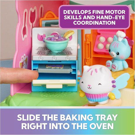 Gabby's Dollhouse: Fairylandia Cakey Cat's Fairy Kitchen Playset