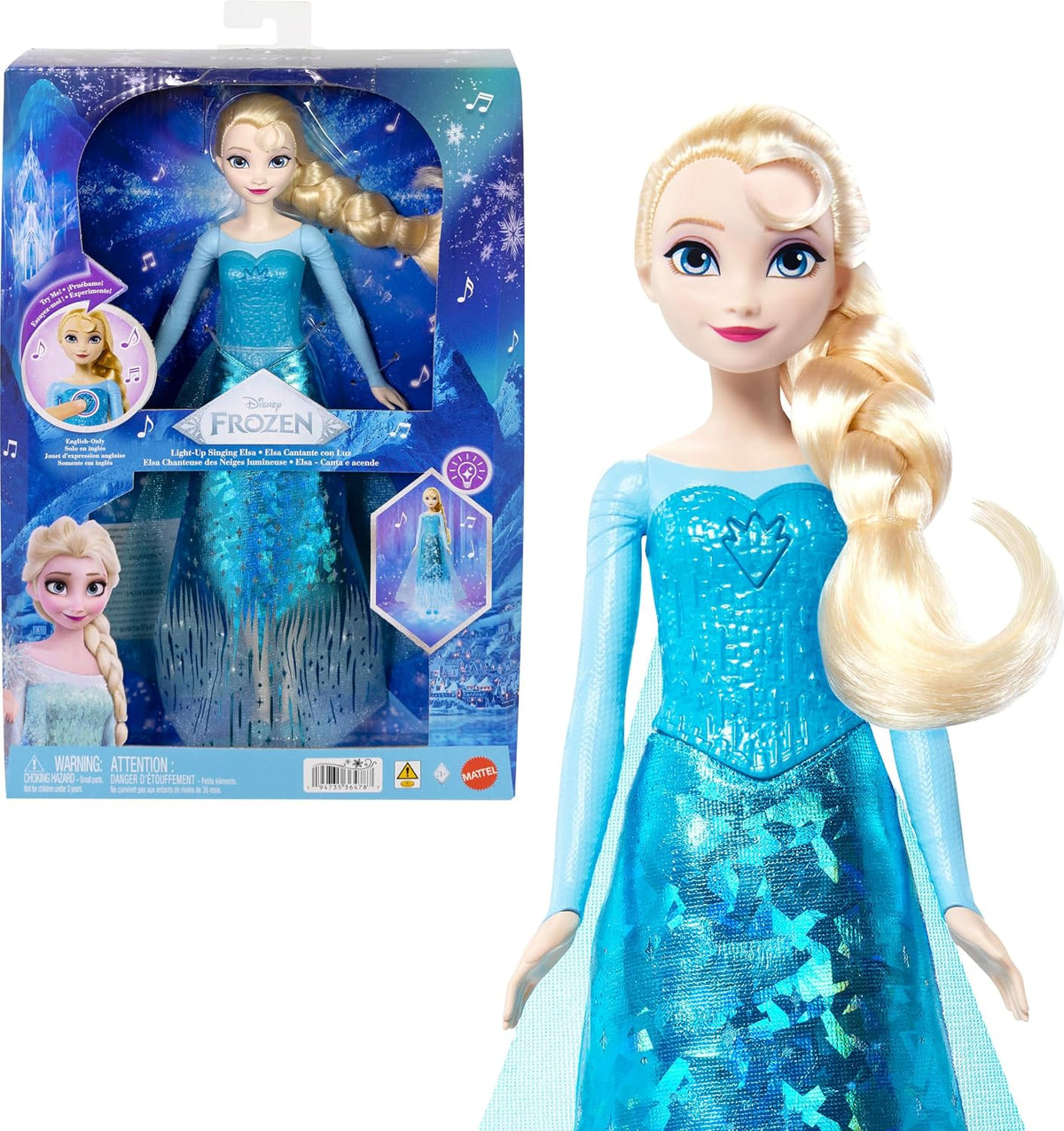 Dosney Frozen Light-Up Singing Elsa Doll