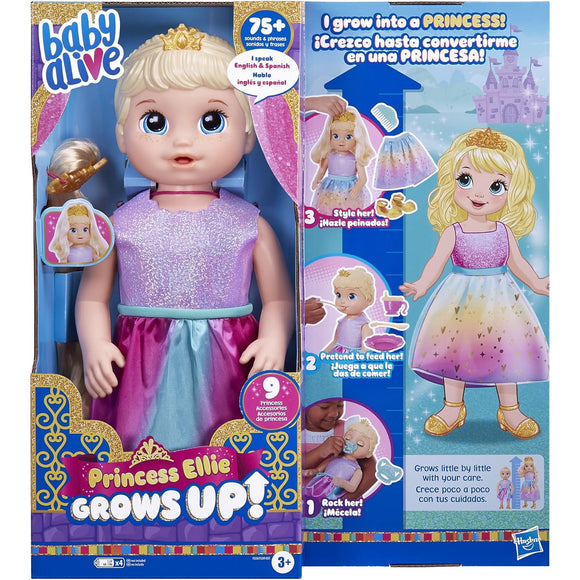 Baby Alive Princess Ellie Grows Up! Interactive Baby Doll