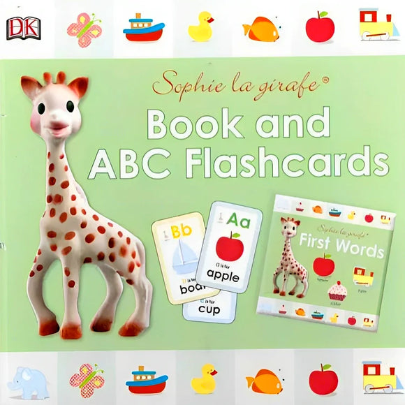 Sophie La Girafe First Words Book with ABC Flashcards