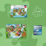 Amusement Park 2x24-piece Puzzles
