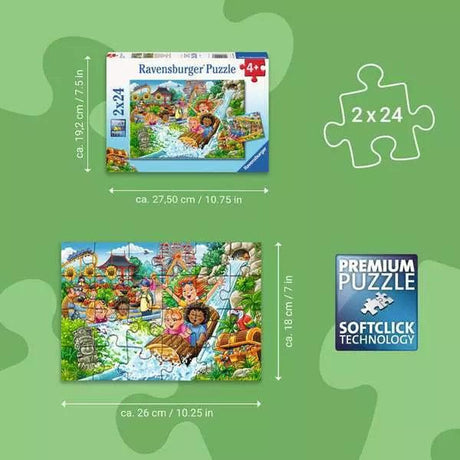 Amusement Park 2x24-piece Puzzles