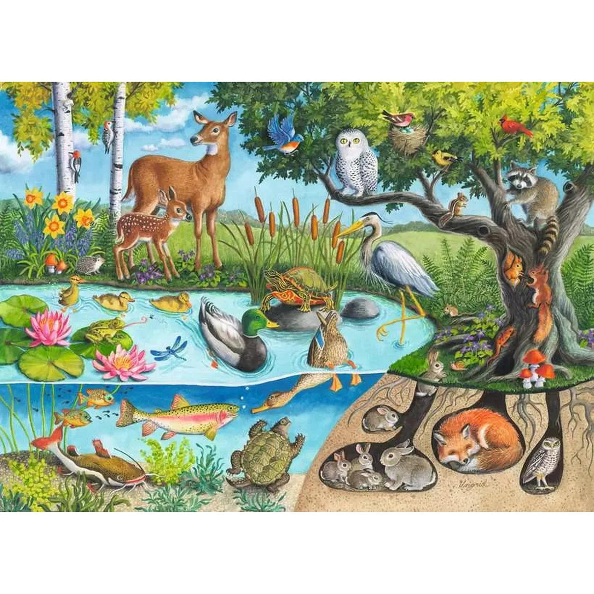 Animals Above & Below 60-piece Puzzle