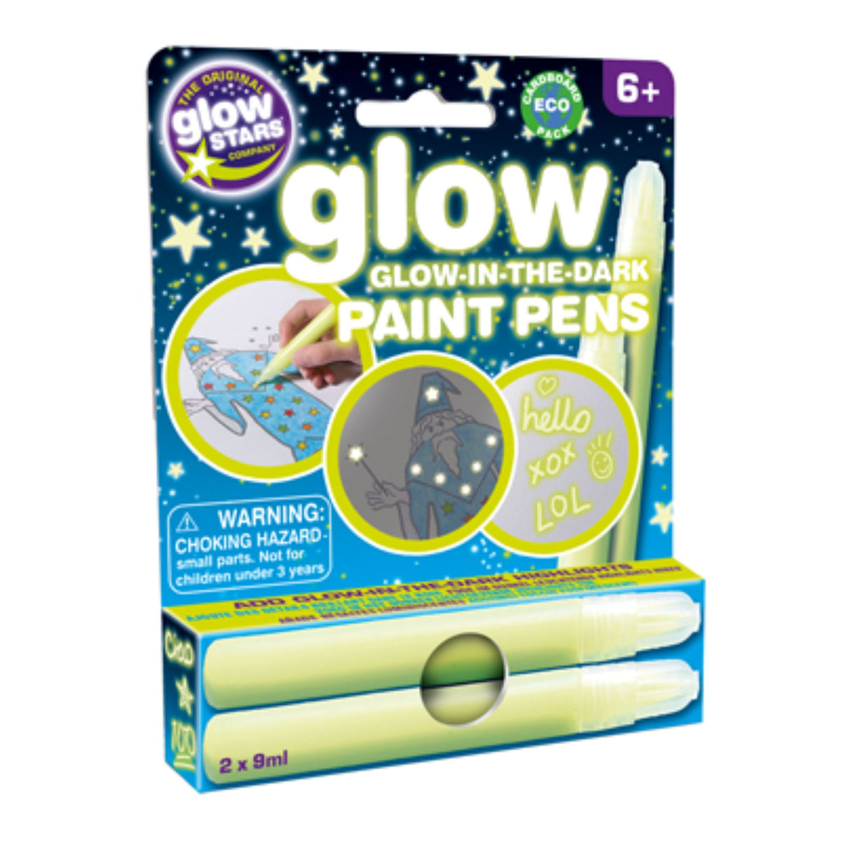 Glow in the Dark Pens 2 Pack