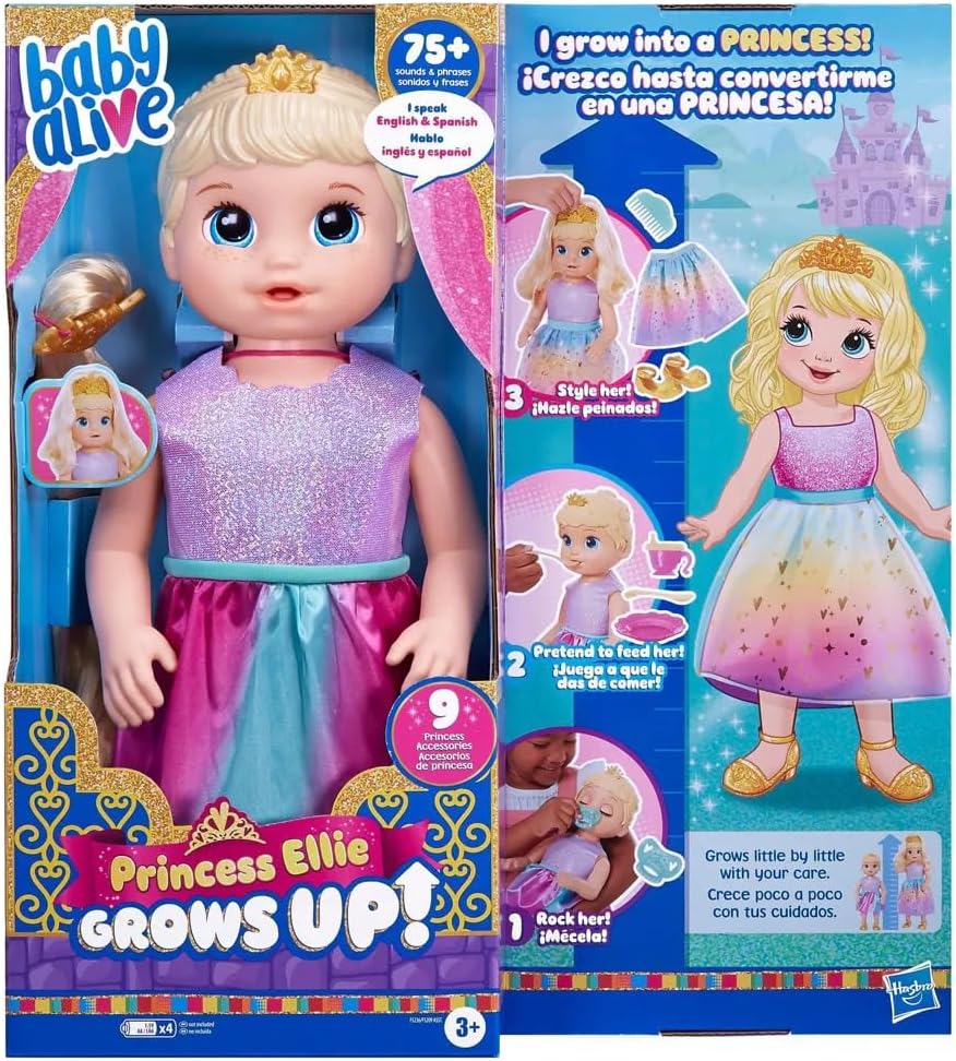 Baby Alive Princess Ellie Grows Up! Interactive Baby Doll