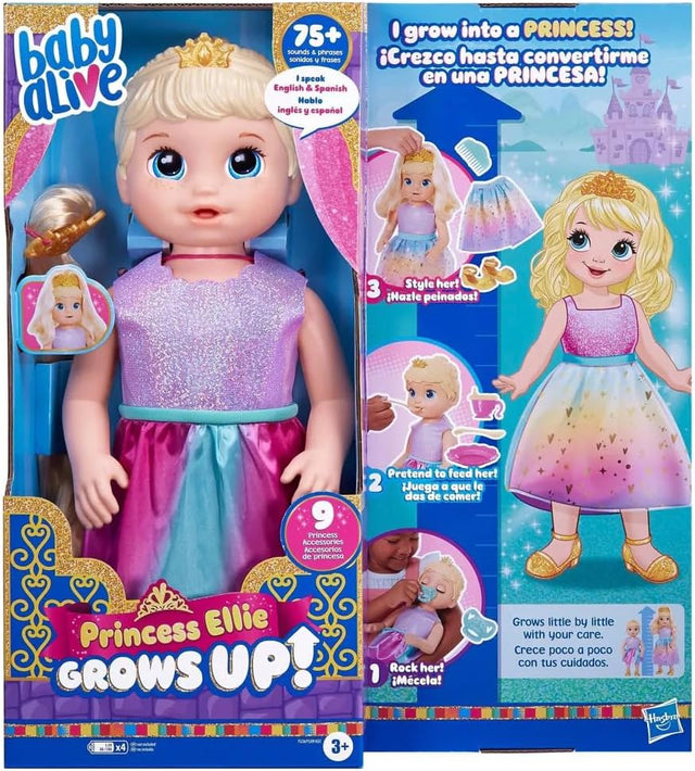 Baby Alive Princess Ellie Grows Up! Interactive Baby Doll