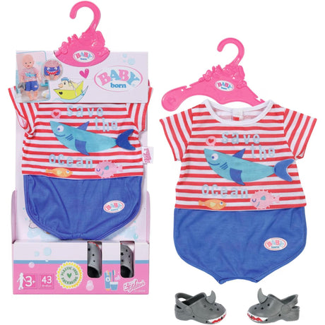Baby Born Clothes: Bath Outfit with Shoes 43cm