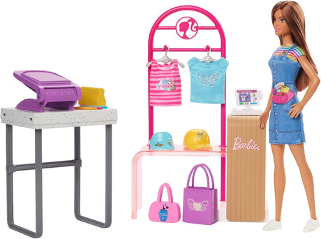 Barbie Make & Sell Boutique Playset with Doll & Accessories