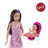 Barbie Skipper Birthday Feeding Time Set with 2 Dolls & Accessories