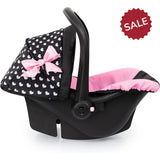 Bayer Deluxe Doll Car Seat with Bow Canopy