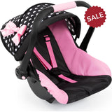 Bayer Deluxe Doll Car Seat with Bow Canopy