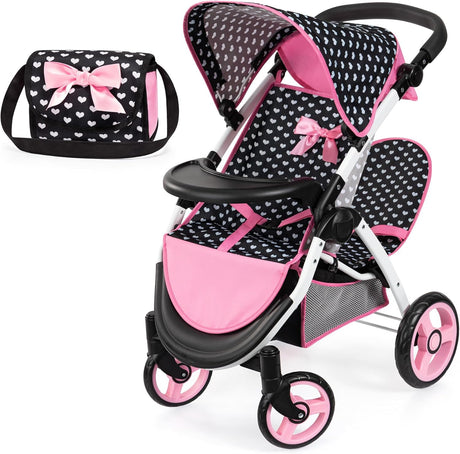 Bayer Dolls' Twin Star Pram with Bag