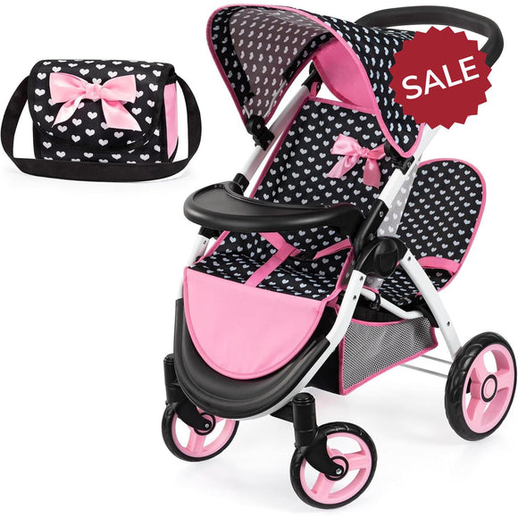 Bayer Dolls' Twin Star Pram with Bag