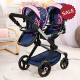 Bayer Xeo Twin Doll Pram with Bag