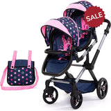 Bayer Xeo Twin Doll Pram with Bag