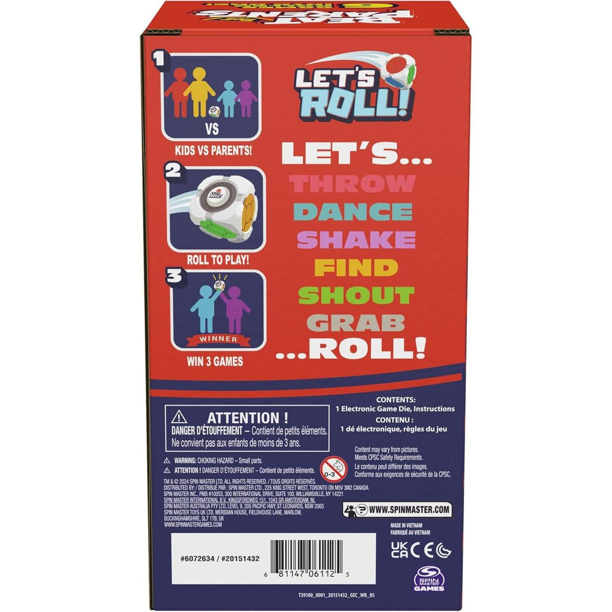 Beat The Parents: Let's Roll! Electronic Game