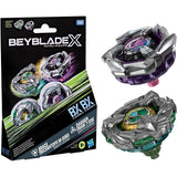 Beyblade x Dual Pack: Brace Triceratops M-85BS & Dagger Dran 7-55K