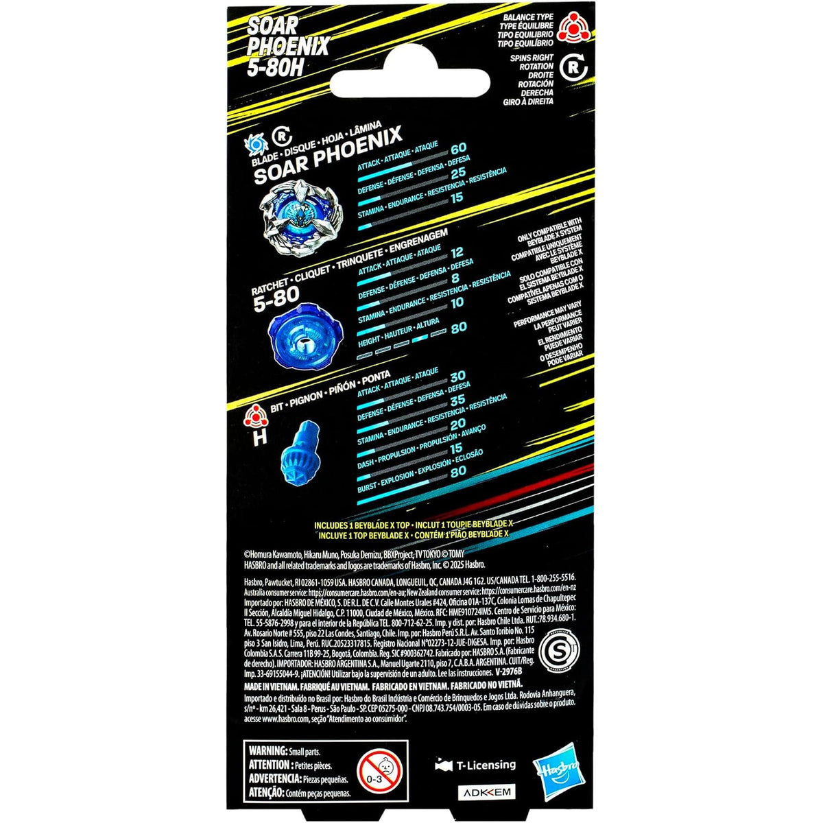 Beyblade x Spinning Top Single Pack - Soar Phoenix 5-80H