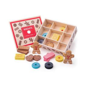 Bigjigs Box of Wooden Biscuits