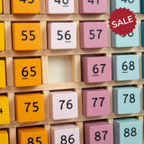 Bigjigs Pastel Colours Wooden Number Tray