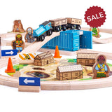 Bigjigs Wooden Construction Train Set