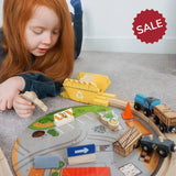 Bigjigs Wooden Construction Train Set