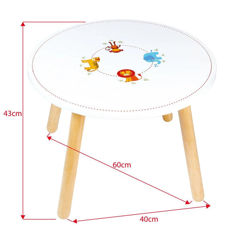Bigjigs Wooden Jungle Animal Table