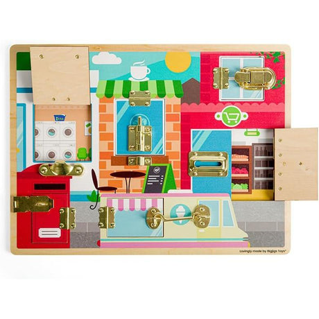 Bigjigs Wooden Latches & Catches Board