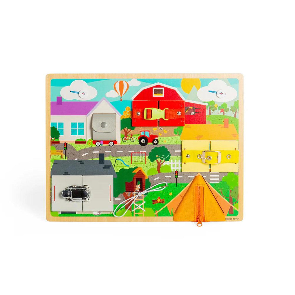Bigjigs Wooden Life Skills Board