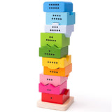 Bigjigs Wooden Number Stacking Tower