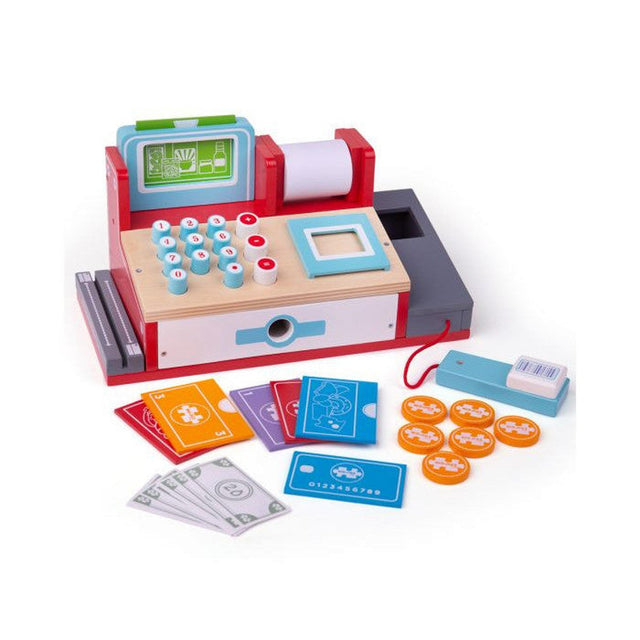 Bigjigs Wooden Shop Till with Scanner