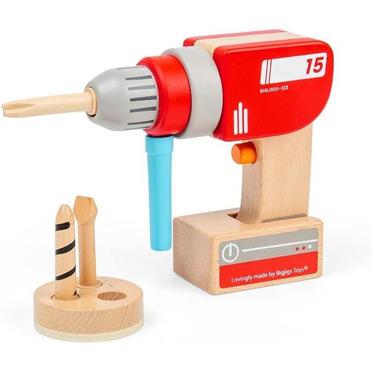 Bigjigs Wooden Toy Drill