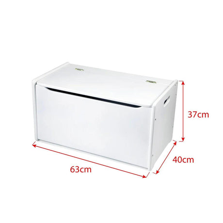 Wooden White Toy Chest