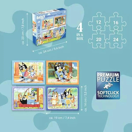 Bluey 4-in-a-Box Puzzles