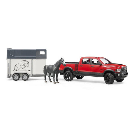 Bruder 2501 Ram 2500 Power Wagon with Horse Trailer and Horse