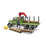 Bruder 2824 Mack Granite Timber Truck with Loading Crane
