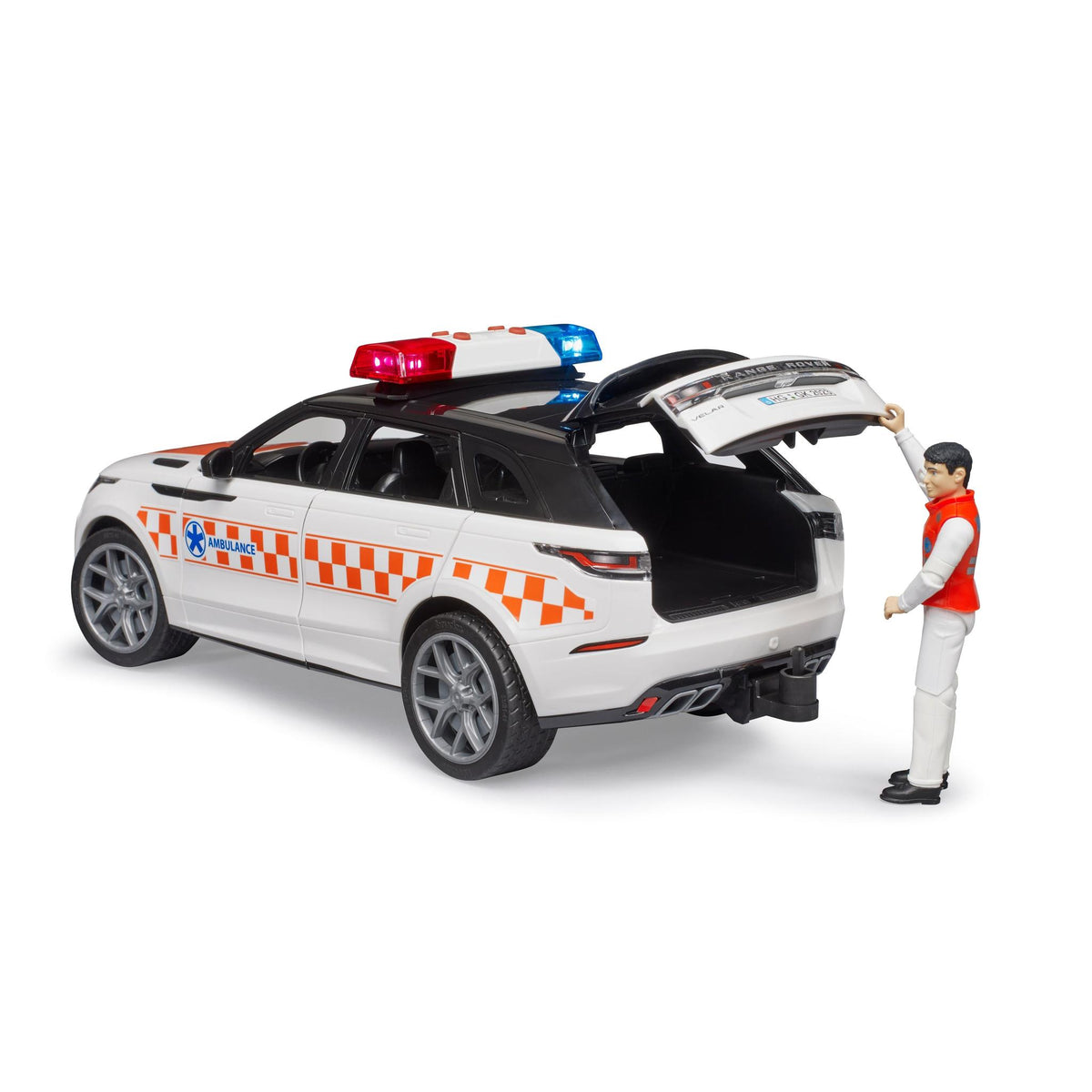 Bruder 2885 Range Rover Velar Ambulance Vehicle with Driver
