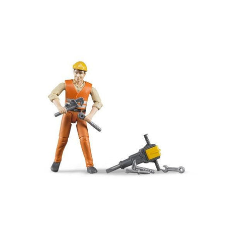Bruder Construction worker with accessories