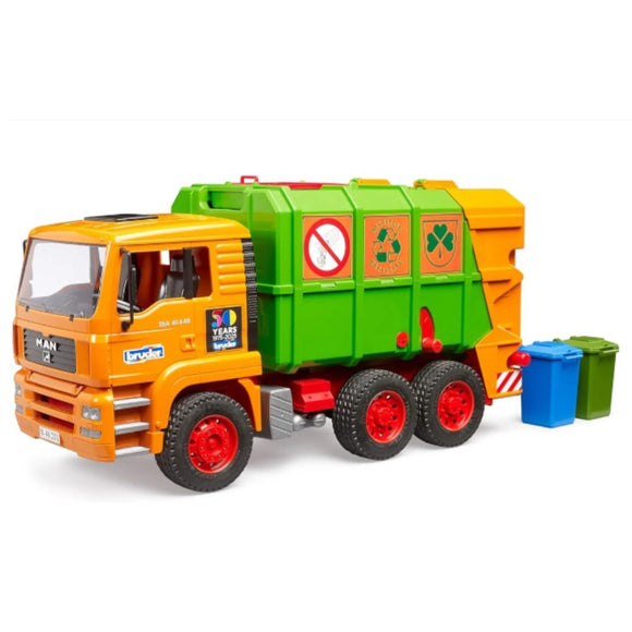 Bruder Man TGA Bin Truck 50th Anniversary Limited Edition Man TGA Garbage Truck