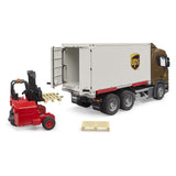 Bruder Scania Super 560R UPS Logistics truck with forklift