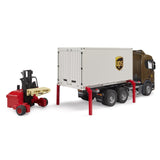Bruder Scania Super 560R UPS Logistics truck with forklift