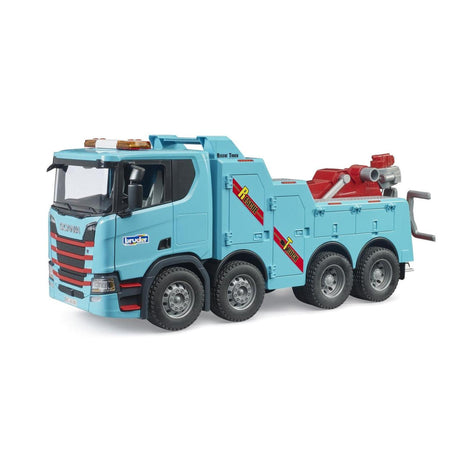 Bruder Scania Super 560R recovery and towing truck with Light & Sound module