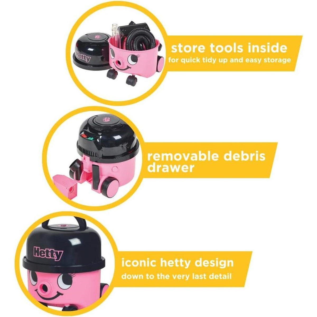 Casdon Hetty Pink Vacuum Cleaner