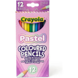 Crayola 12 Pastel Coloured Pencils