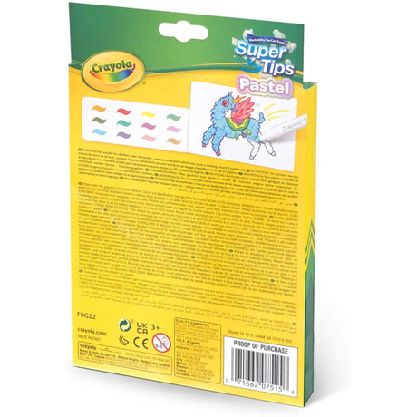 Crayola 12 Pastel Supertips