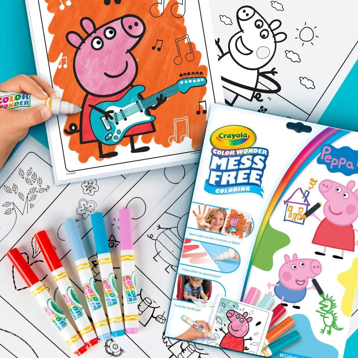 Crayola Colour Wonder Mess Free Colouring Set - Peppa Pig
