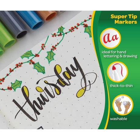 Crayola Supertips Washable Markers 12-Pack