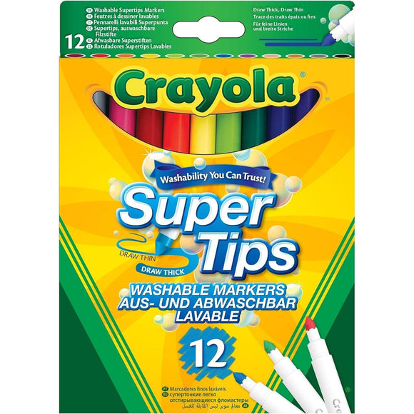 Crayola Supertips Washable Markers 12-Pack
